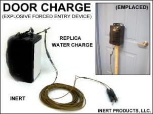 Inert, Replica Door (Water) Breaching Charge Assembly